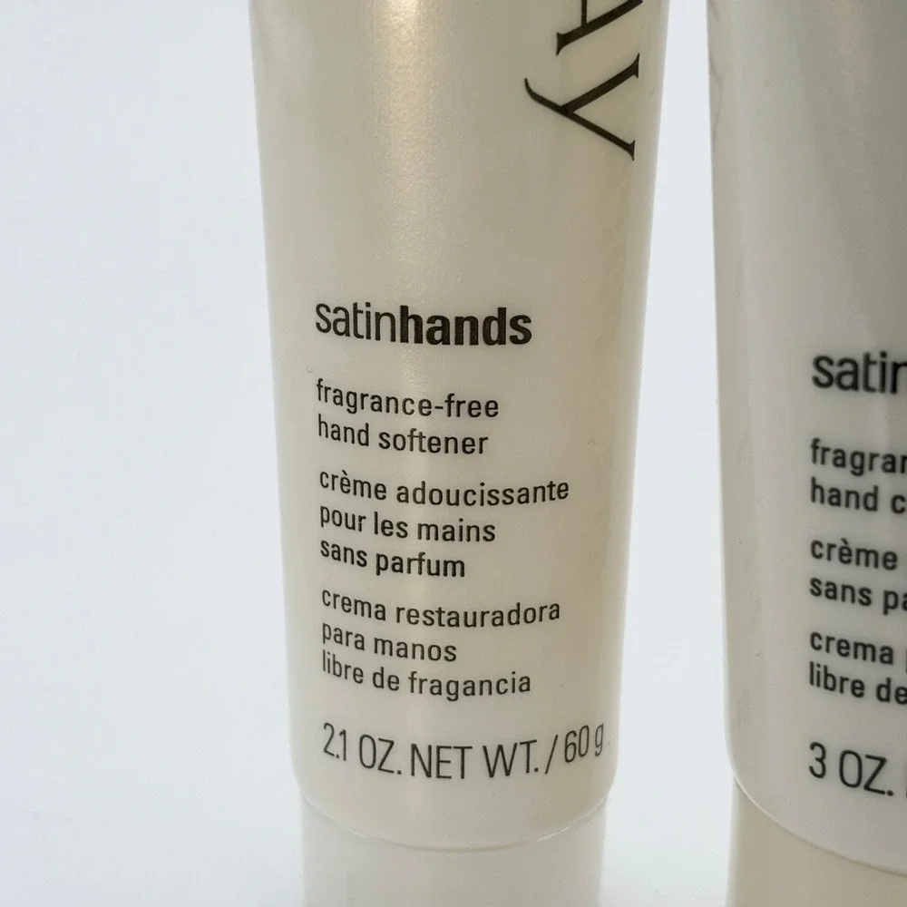 Mary Kay Satin Hands Set Hand Cream 3oz & Hand Softener 2.1oz Fragrance-Free